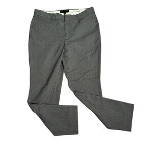 Banana Republic Sloan Curvy Fit Stretch Pants Size 6 Black White Houndstooth